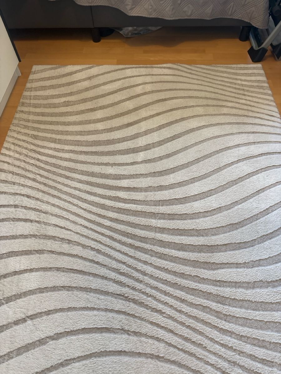 Tappeti: Wellenmuster Teppich  -creme/grau, 140x200cm, – Usato da Jonen venduto da nomzeif 1