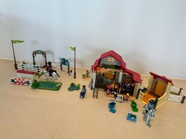 Reiterhof mit Springanlage Playmobil