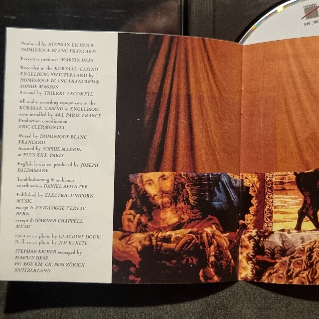 CD: Stephan Eicher : Engelberg CD, 1991 mit Hit "Hemmige" – Usato da Villigen venduto da Tschachtlan 9