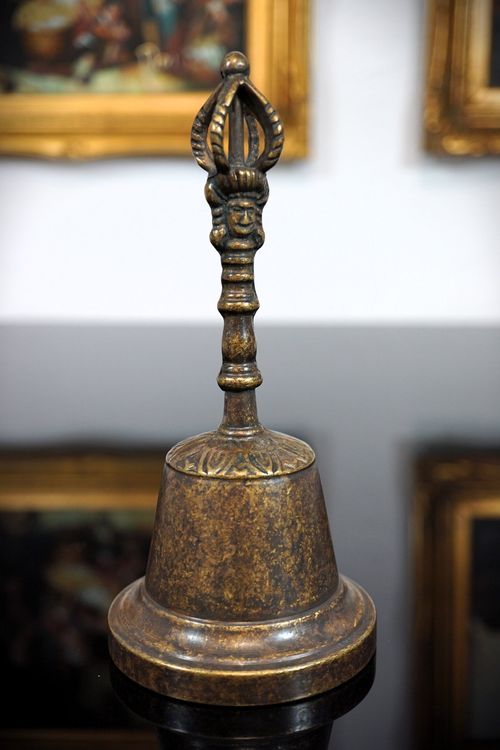 Handglocke Aus Messing, Ca. 9,8 Cm – Laut & Klar, Für Hochzeit, Senioren, Meditation Oder Als Tischglocke