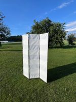 Paravent Metall mit Tuch bespannung