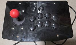 Arcade Stick controller nero leva rossa stato usato