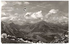 Leysin - Gondelbahn mit Pic Chaussy, Gumfluh, Mont d'Or