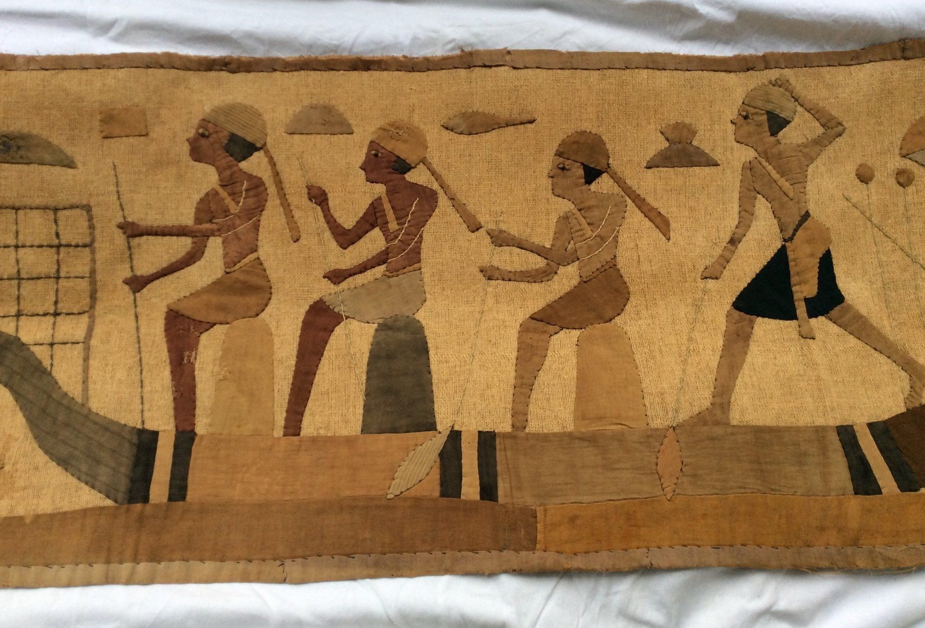 Tableaux: Appliqué de tissus - Egypte – D'occasion à Genève par edelweiss1900 2