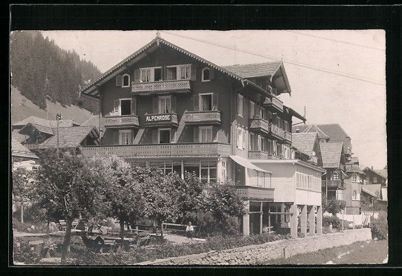 Ansichtskarten: AK Adelboden, Hotel Alpenrose – Gebraucht aus Berlin von bartko-reher