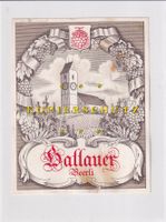 Etikette für Wein - Hallauer Beerli /bd