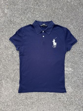 Vintage Ralph Lauren Big Pony Polo Shirt Navy S