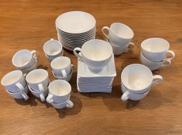 Kaffeeservice weiss 12 Personen guter Zustand