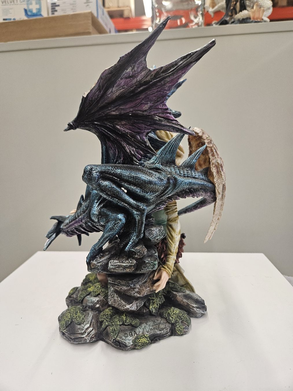 Statuette: Elfe mit Drachen – Nuovo (secondo la descrizione) da Dielsdorf venduto da Kenan997 1