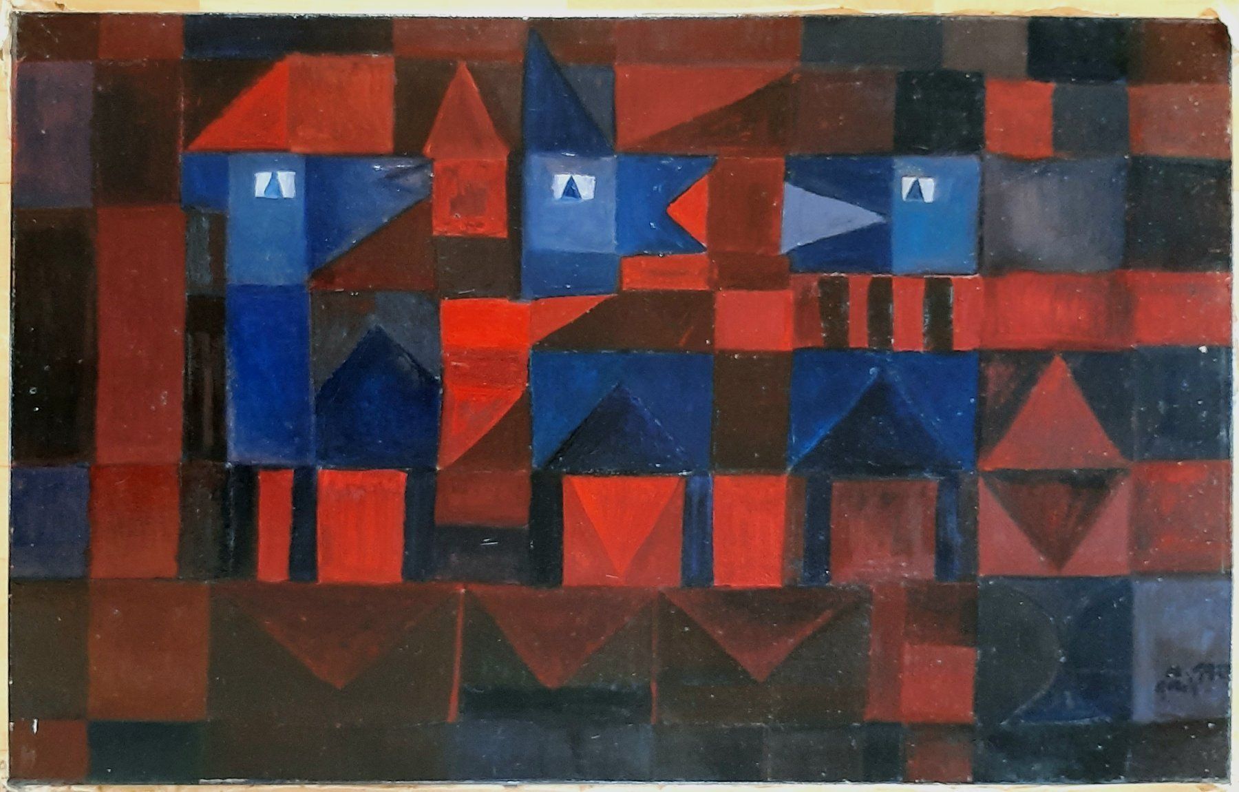 Dipinti: Gemälde von Charles GERIG (1932-2003) – Usato da Basel venduto da Kaffee_und_Kunst