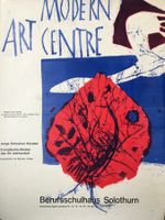 Plakat MODERN ART CENTRE Berufsschule Solothurn *SELTEN*