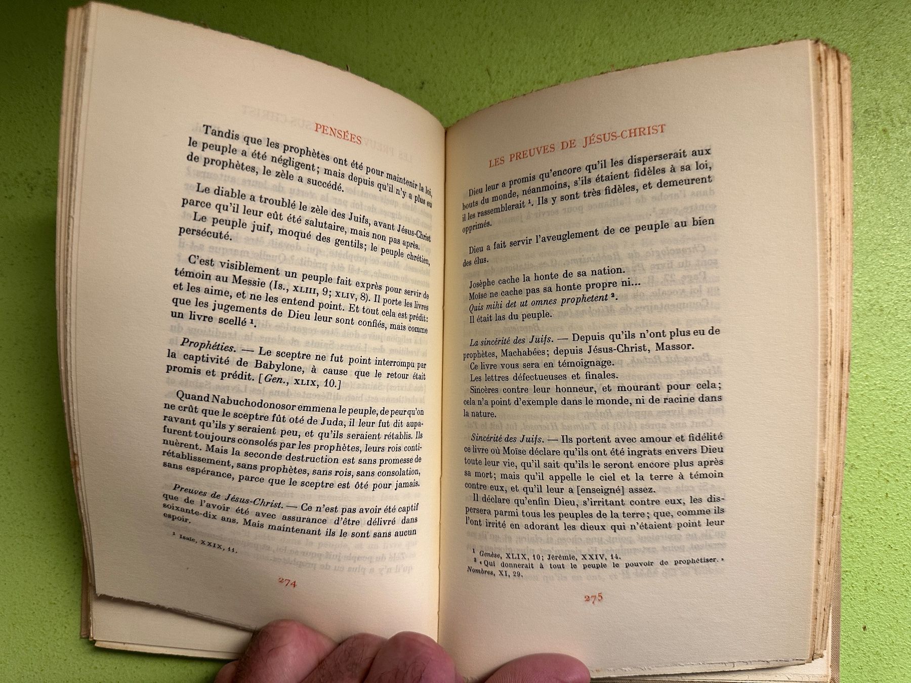 Libri: Pascal: Pensées. 1943 – Usato da Zürich venduto da allp 7