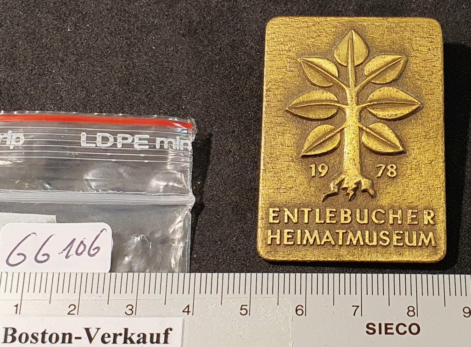 Placchette & Badge: GG106 - Brosche 1978 Entlebuch Heimatmuseum / Baum – Usato da Reinach BL venduto da Boston-Verkauf 2