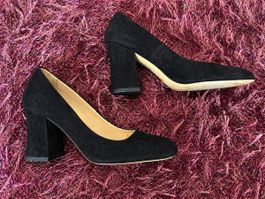 Stuart Weitzman Pumps Schwarz Wildleder, Grösse 38