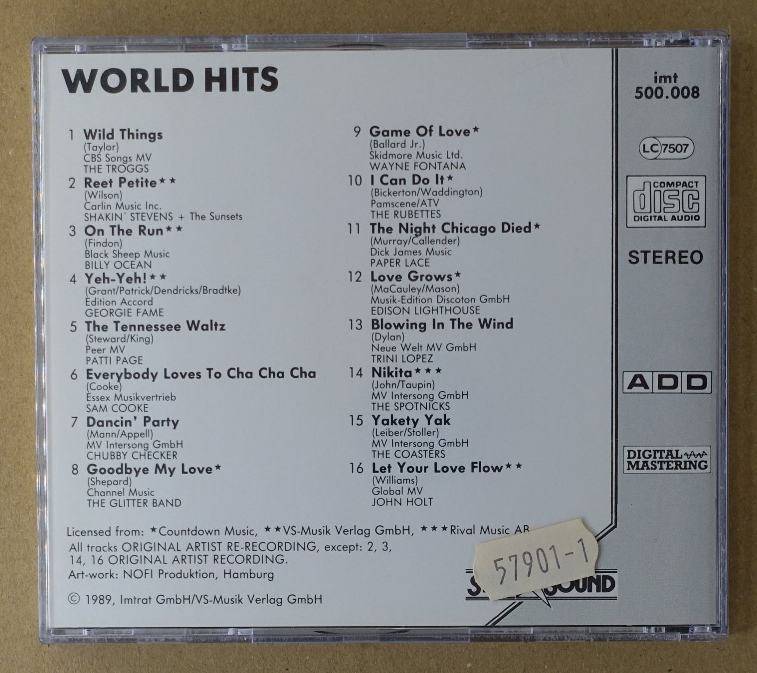 CD: Sixties - ECCO Edition Vol. 1 - F28 – Usato da Sessa venduto da fraenklishop 1