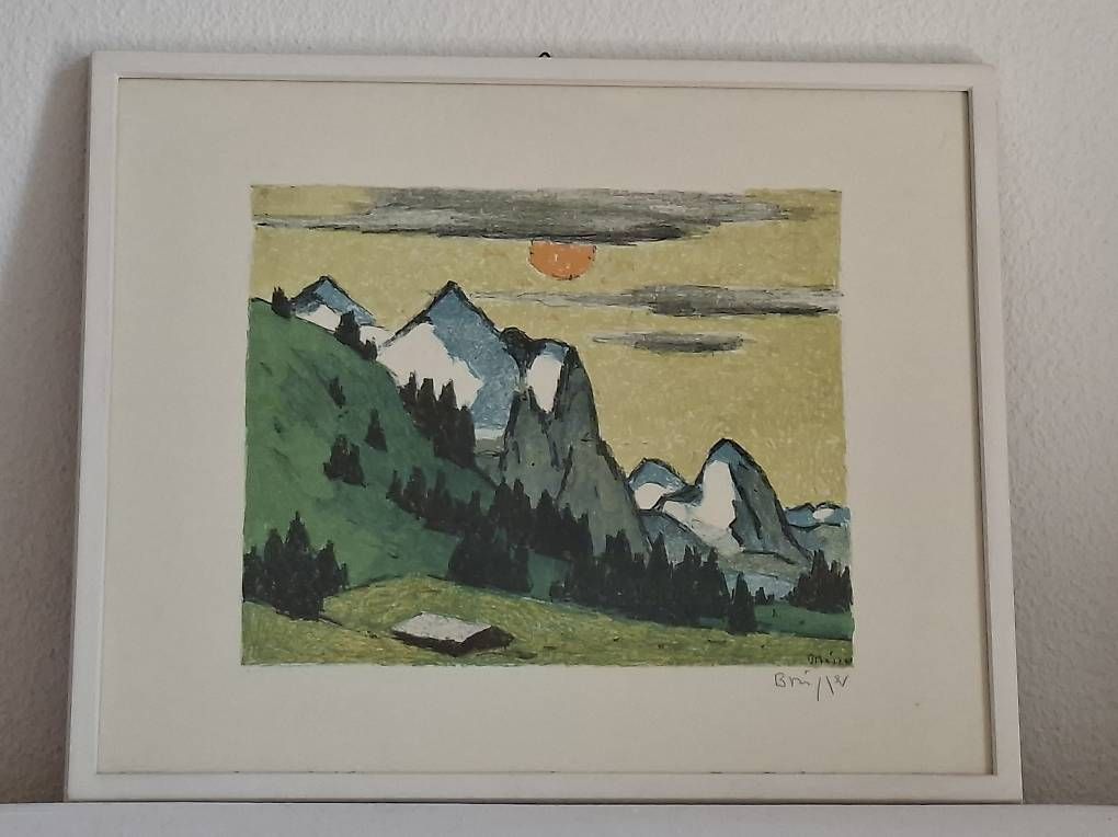 Grafica & Litografie: Zwei Farblithographien von Arnold Brügger – Usato da Wabern venduto da amo_pp26 1