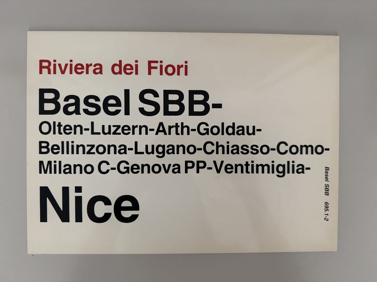 SBB/CFF/FFS Schilder: Altes SBB Schild  – Gebraucht aus Galgenen von Vintluxe