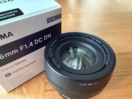Sigma 56mm F1.4 DC DN Contemporary – Fujifilm X-Mount – NEU