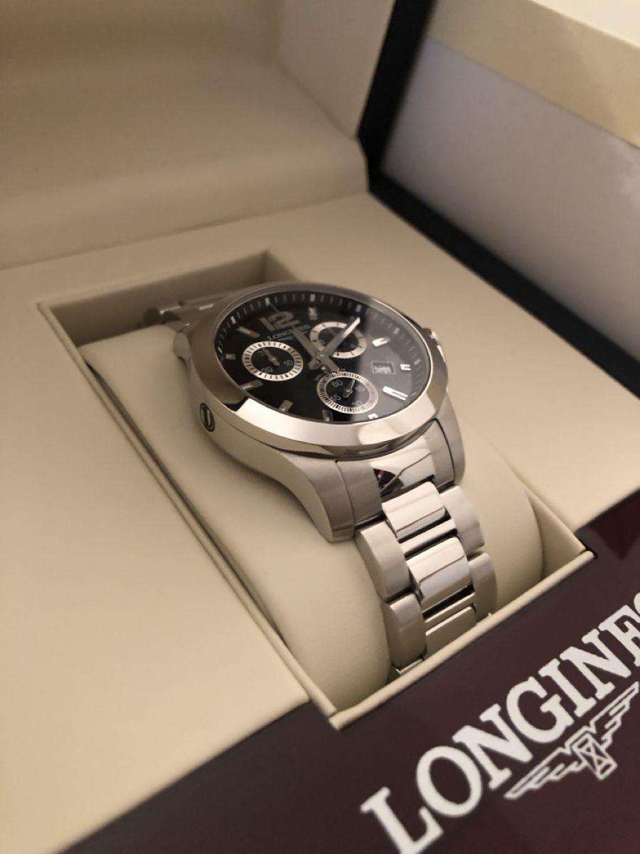 Bracciali & Braccialetti: Longines Conquest Chronograph Quartz 35 – Nuovo e nell'imballaggio originale da Holzhäusern ZG venduto da tschabtschab 3