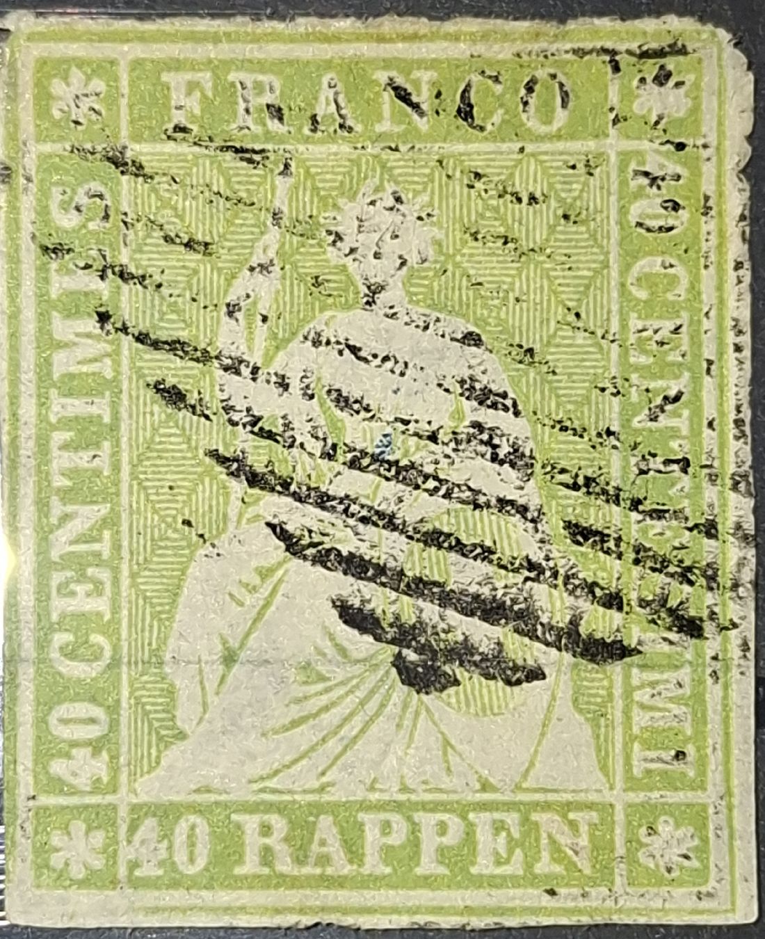 Tous les timbres: Strubel 26A3 mit Attest Kat. 500.- – D'occasion à Balgach par SIMEON27