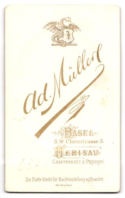 Photos & affiches: Fotografie Ad. Müller, Basel, St. Clara – D'occasion à Berlin par bartko-reher 1