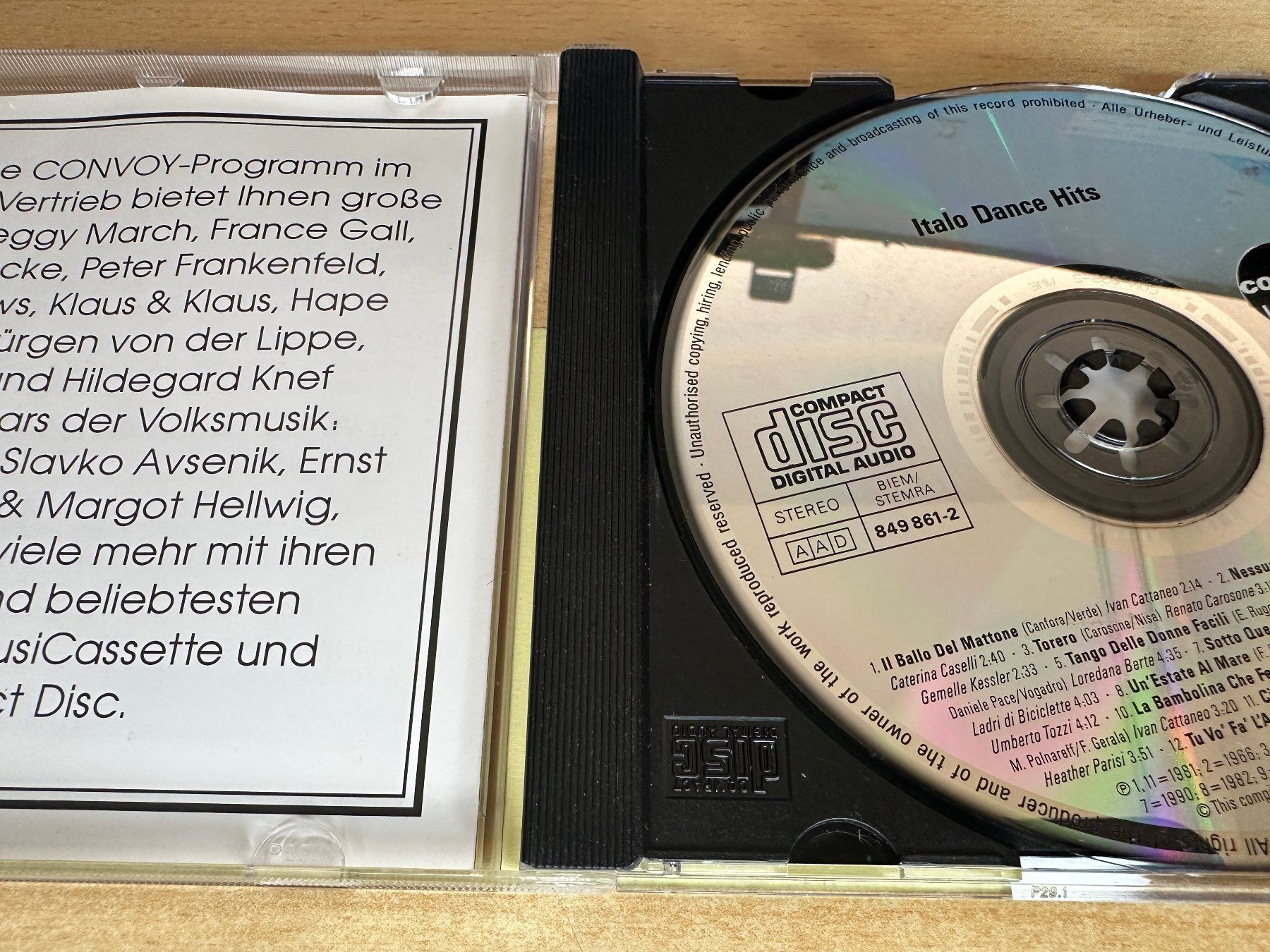 CD: G7 Various – Italo Dance Hits – Usato da Rikon im Tösstal venduto da Alpenmutz 2