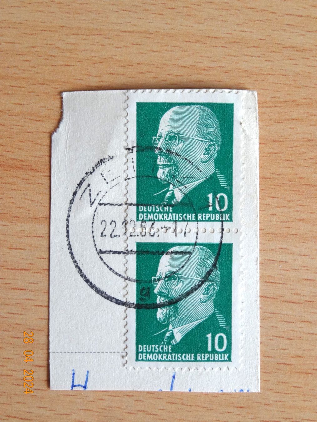 Tutti i francobolli: 2 Schöne DDR Briefmarken 1961 Walter Ulbricht – Usato da Scherz venduto da Atopolino
