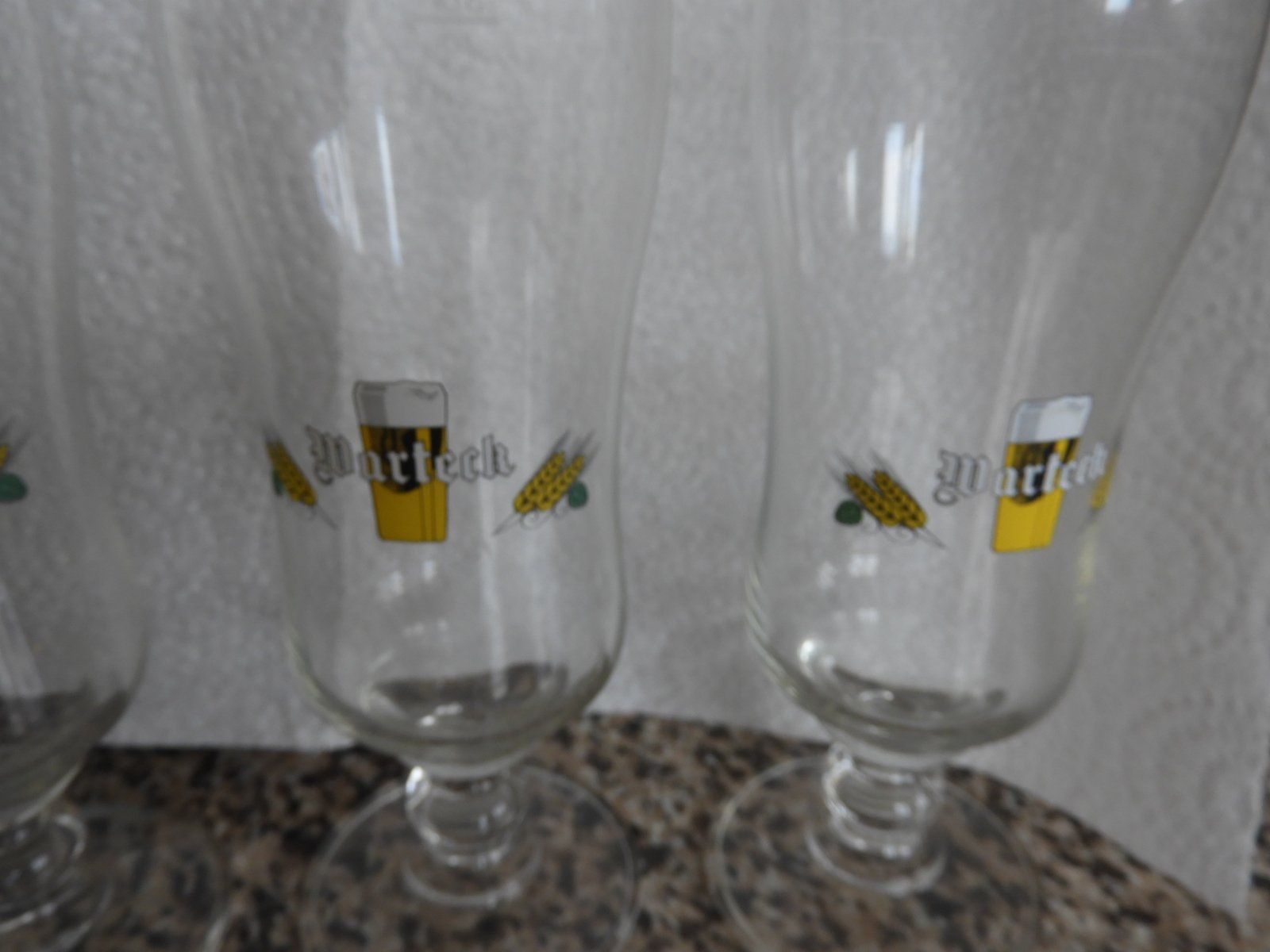 Warteck Bicchieri: WARTECK BIERGLÄSER 4 ST, KAUM GEBRAUCHT – Nuovo (secondo la descrizione) da Ettingen venduto da troll-mutter 3