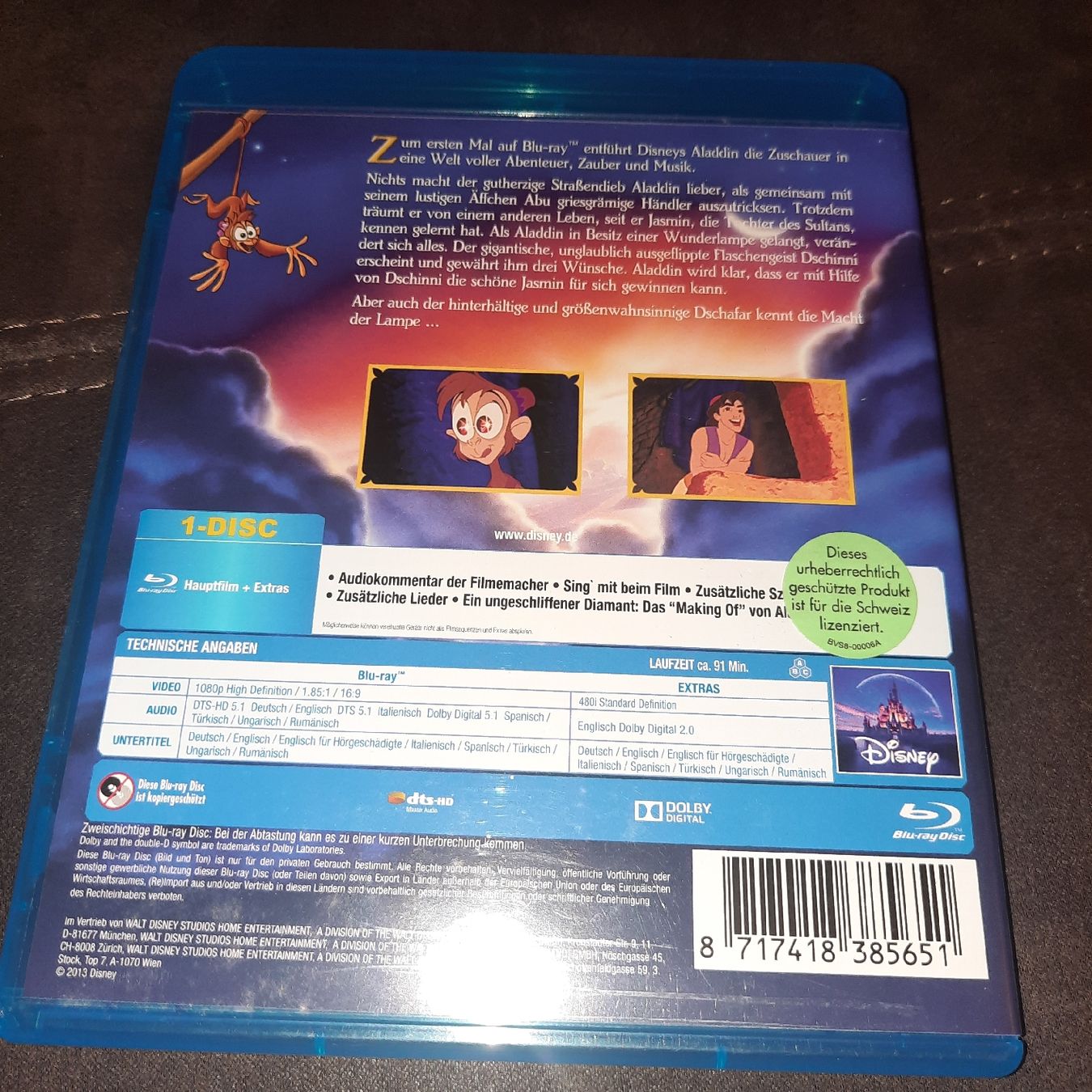 Alle DVDs: Aladdin DVD Disney – Neu (gemäss Beschreibung) aus Bülach von