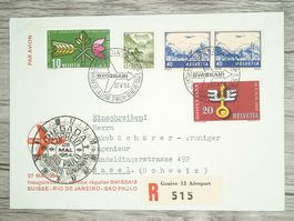 TR105 Enveloppe Suisse + Timbre 1954
