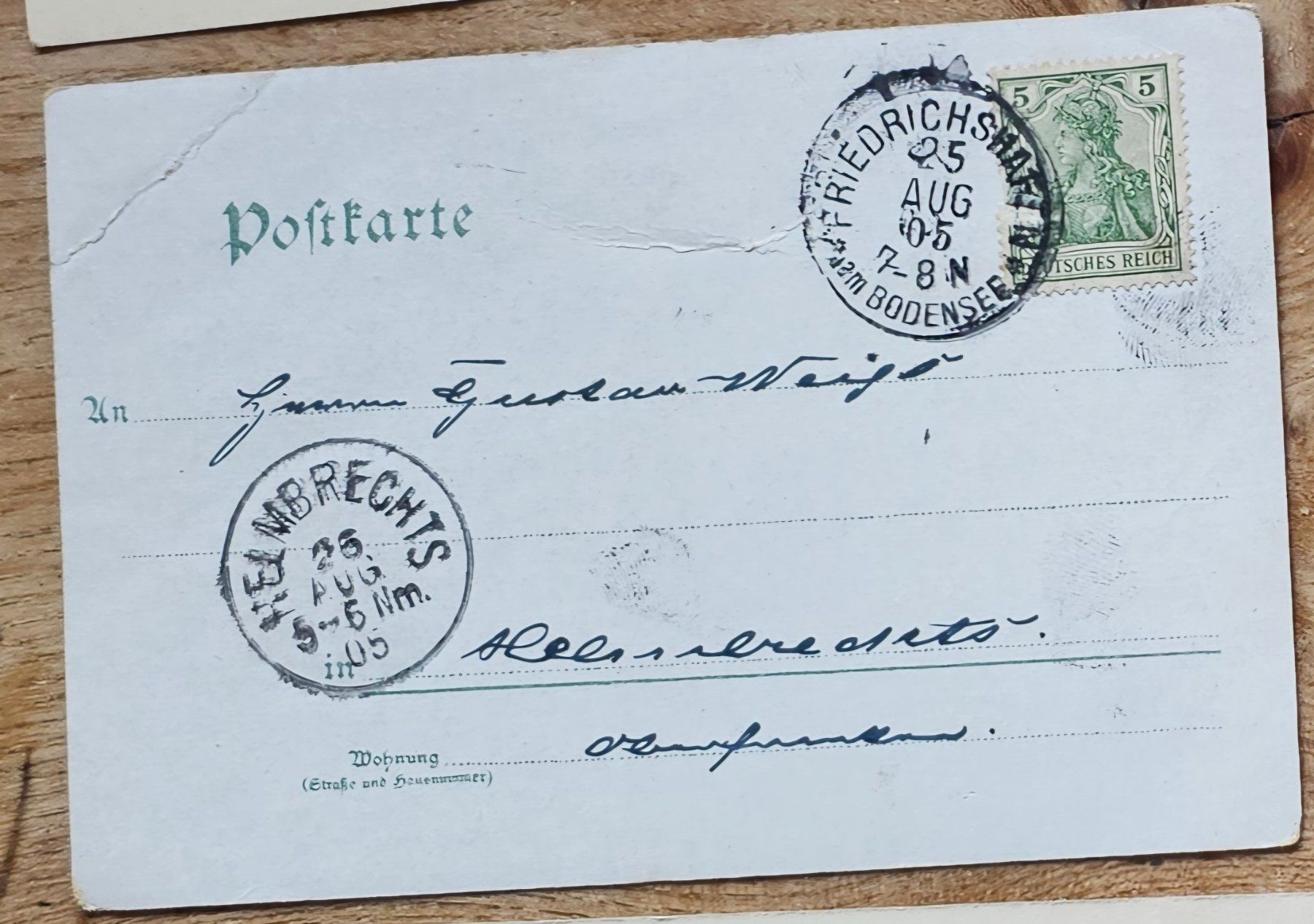 Cartoline postali: BAYERN AK Friedrichshafen, 1905 – Usato da Les Valettes venduto da Nuba1 1