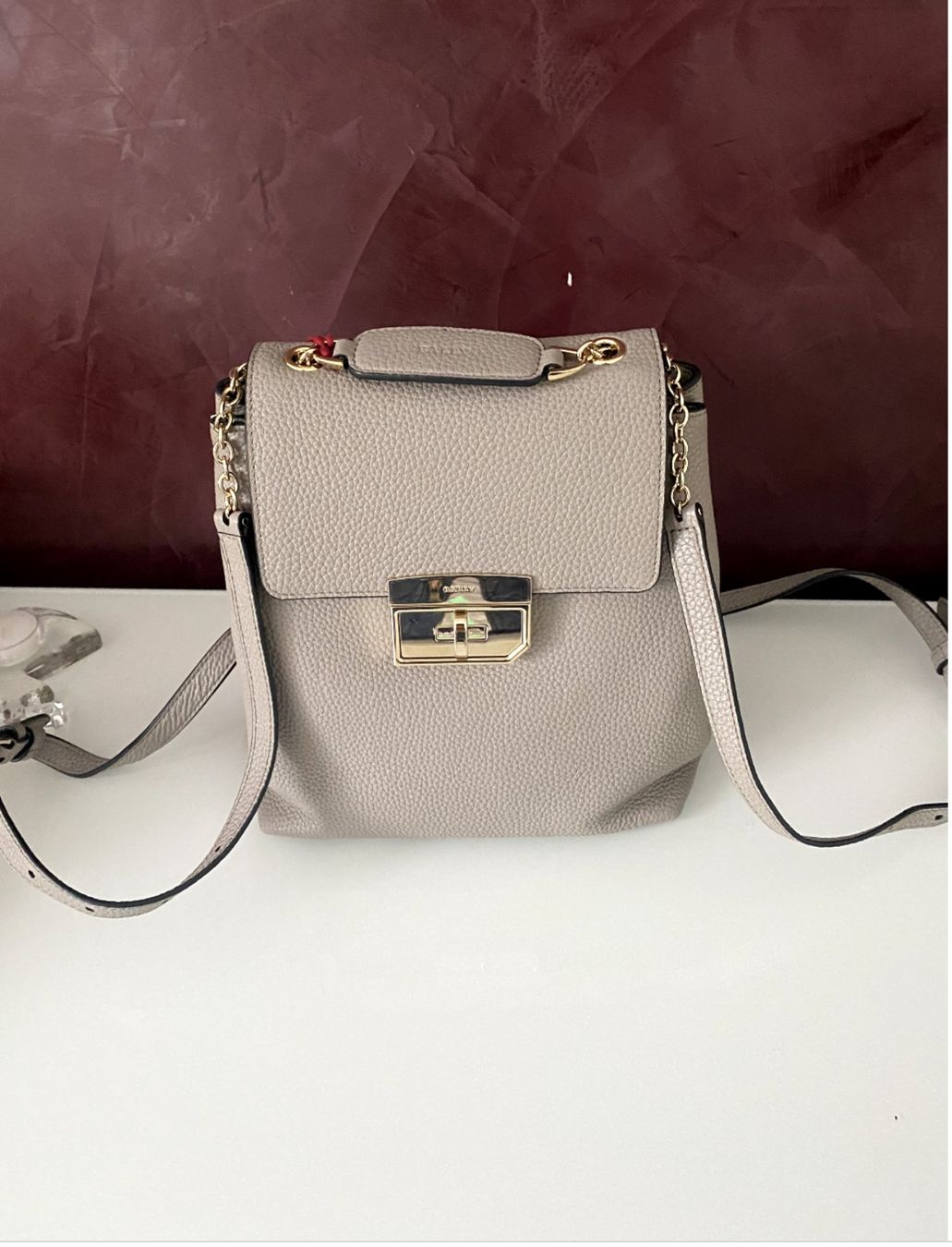 Bally Zaini: BALLY Eleganter Rucksack aus Leder.Taupe – Nuovo e nell'imballaggio originale da Volketswil venduto da praxis12 1