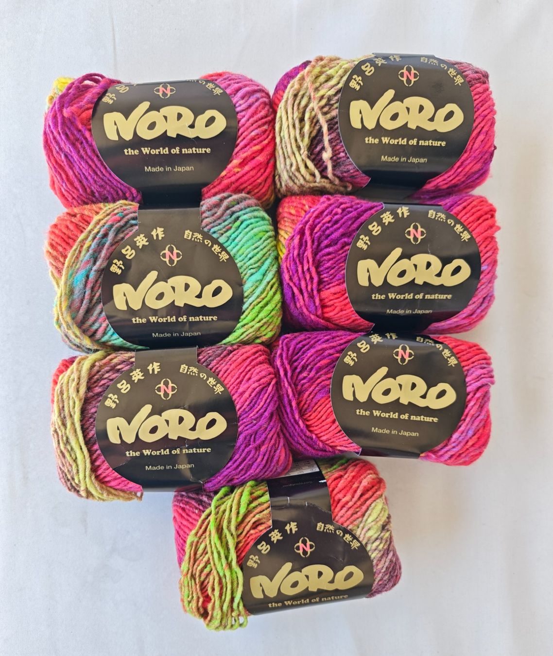 Lana: 7x Noro "Kureyon" Wolle Made in Japan – Nuovo e nell'imballaggio originale da Liebefeld venduto da manyawoods