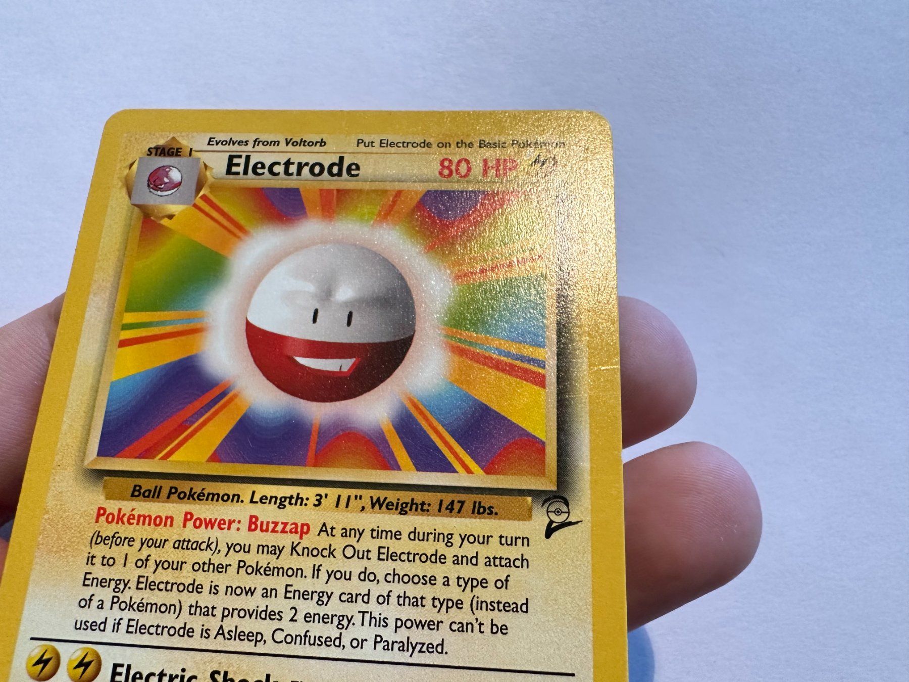 Pokémon Carte collezionabili: Electrode non holo Base 2 EN – Usato da Hagendorn venduto da Pokecollectorch 2