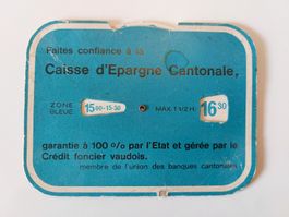 disque de stationnement vintage