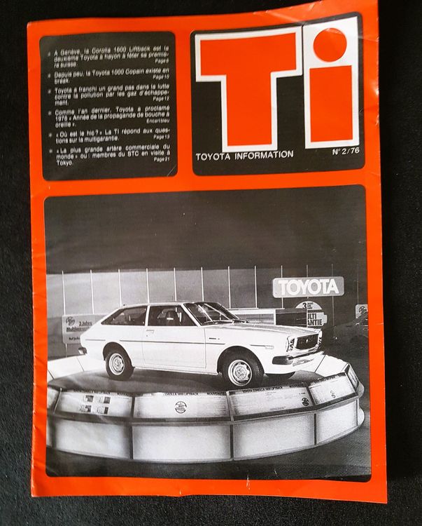 Toyota Information 1976