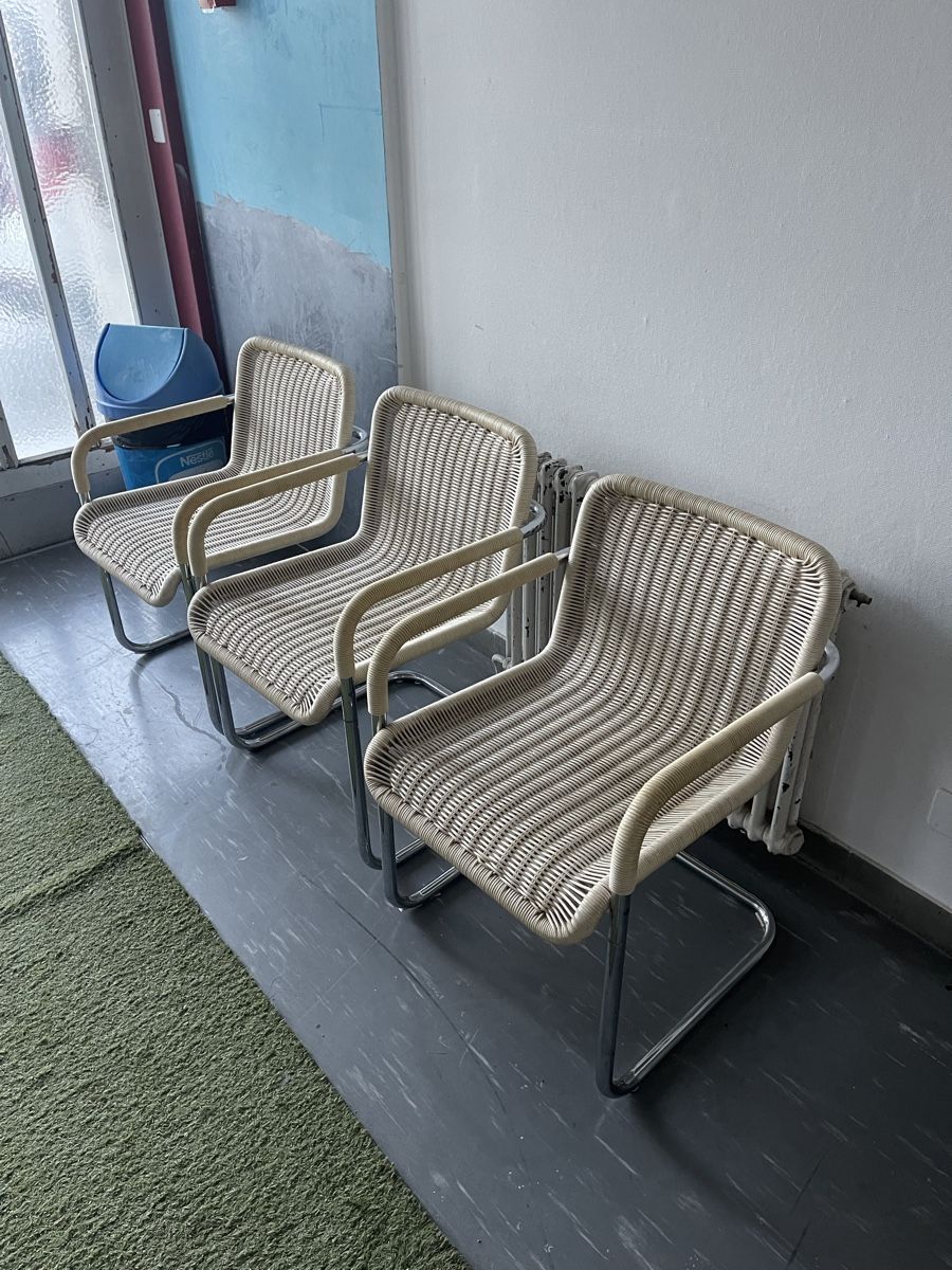Tecta Sedie: Set aus 6 original Tecta D41 Freischwinger Stühlen – Usato da Grenchen venduto da Nur_2540 3