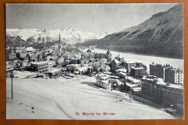 St. Moritz - Panorama Winter AK