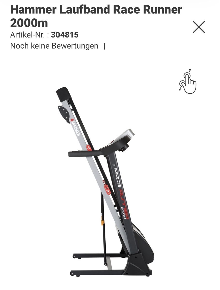 Hometrainer: Hammer Laufband Race Runner 2000m – Nuovo (secondo la descrizione) da Zürich venduto da nani85 4