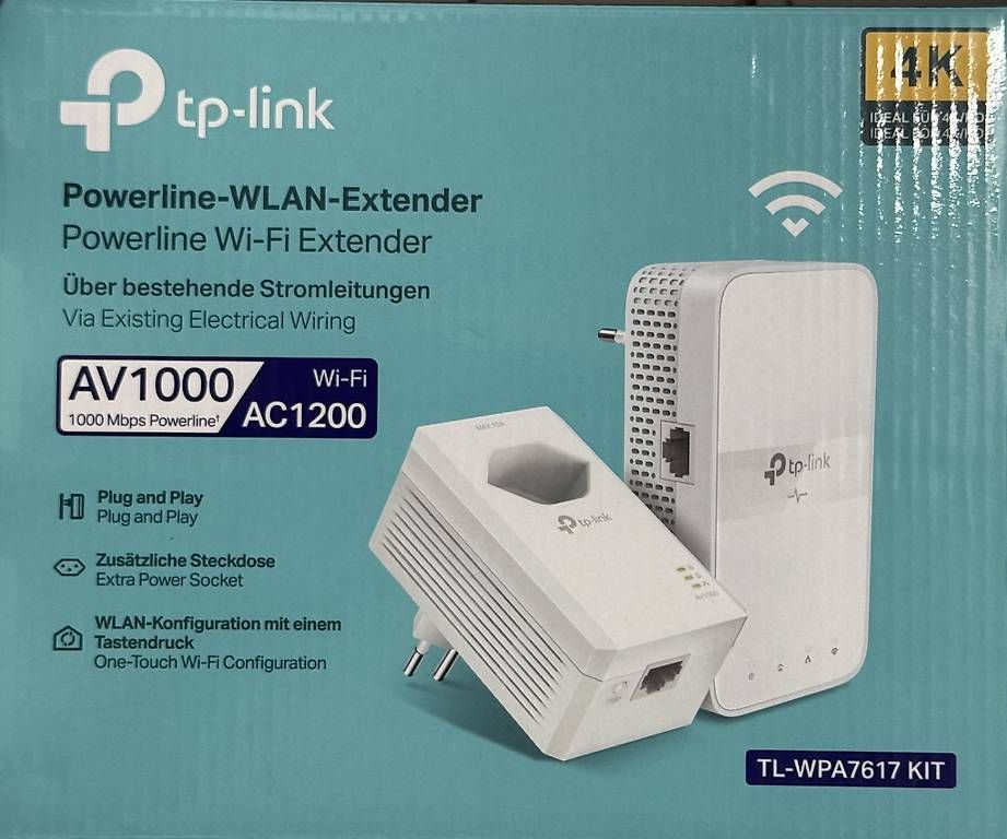 Wlan: TP-LINK AV1000 ac1200 WIFI POWERLINE WLAN EXTENDER – Gebraucht aus Niederbipp von Bazhkim