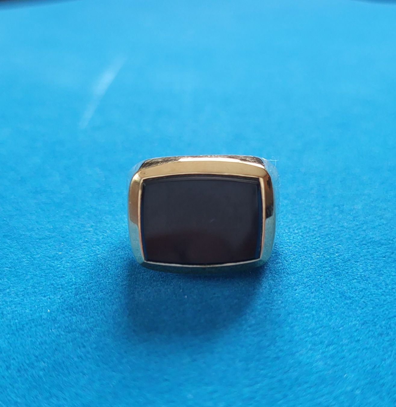 Anelli: 18 Karat 750 Massiv Ring Mit Onyx – Usato da Wald ZH venduto da Aniade 7