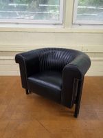 Designer Sessel De Sede DS 700 Leder schwarz und Aluminium 