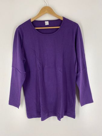Basic Langarmshirt, violett, Grösse 44, "Neuwertig"