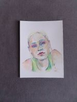 Porträt "Jules", Farbstift A4