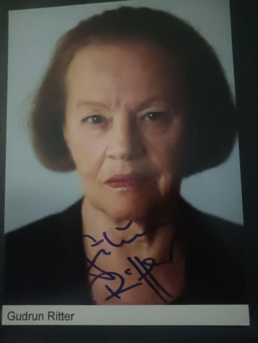 Autografi: Gudrun Ritter - handsigniert – Usato da Menziken venduto da Artographs
