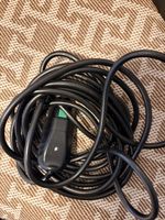 Verlängerungskabel schwarz mit Stecker gebrauchter Zustand