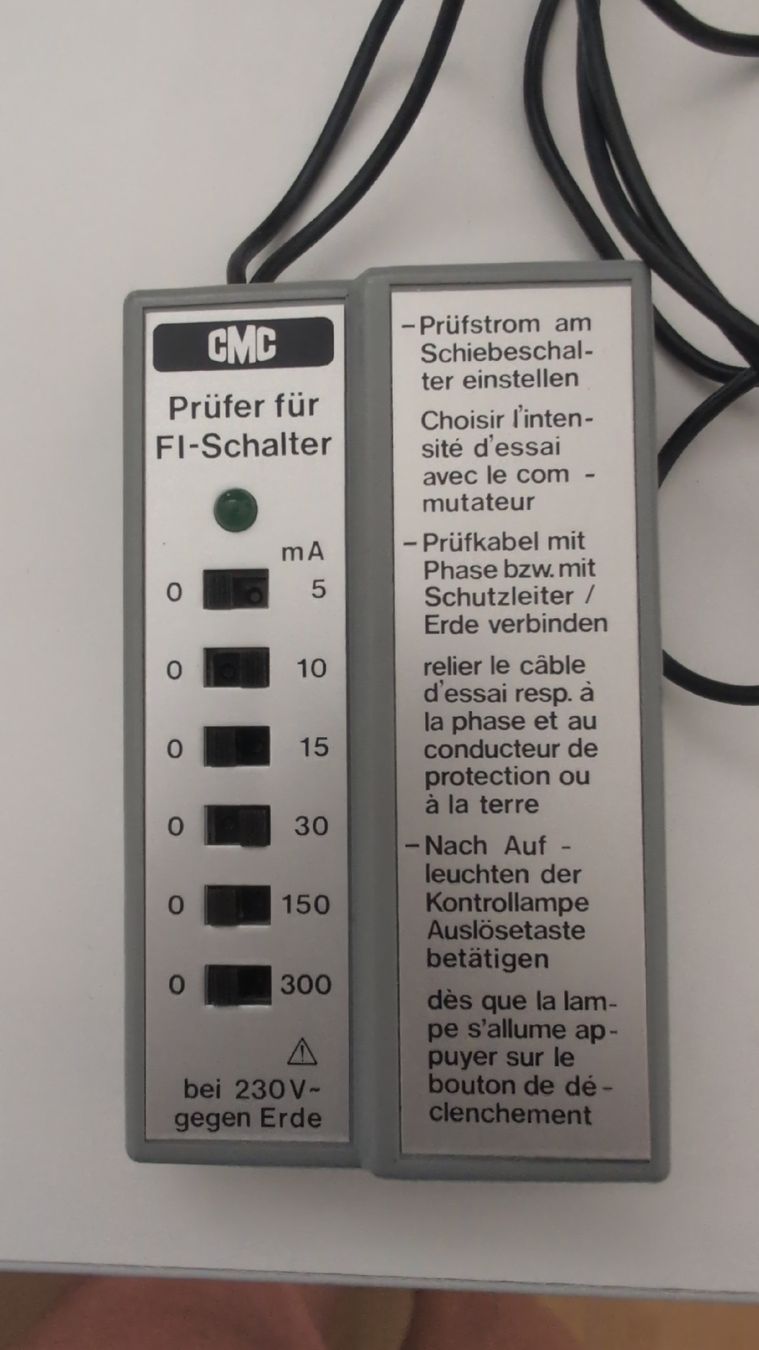 Messen: Prüfer Fehlerstromschutzschalter – Gebraucht aus Thal von Daschi