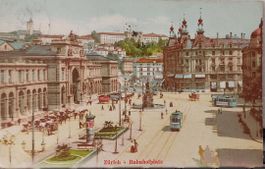 ZÜRICH - Bahnhofplatz  - Trams - 1906