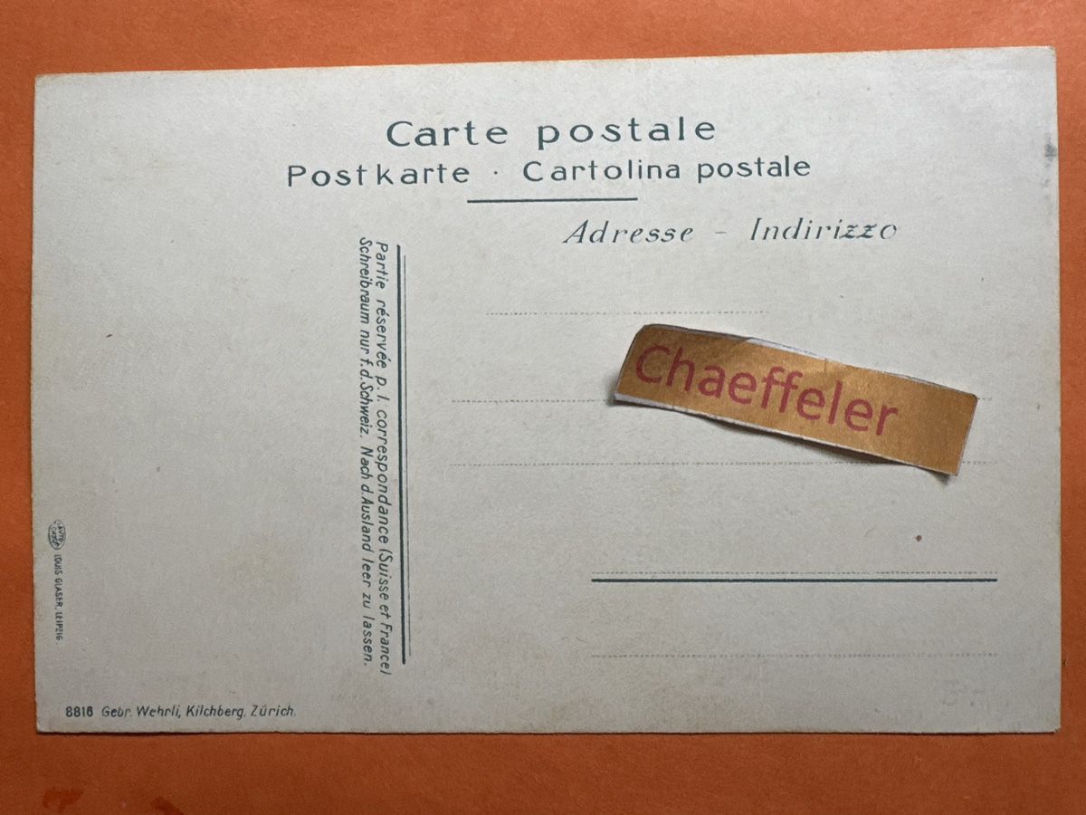 Cartoline postali: Sandalp und Spitzälplistock. – Usato da Zürich venduto da Chaeffeler 1