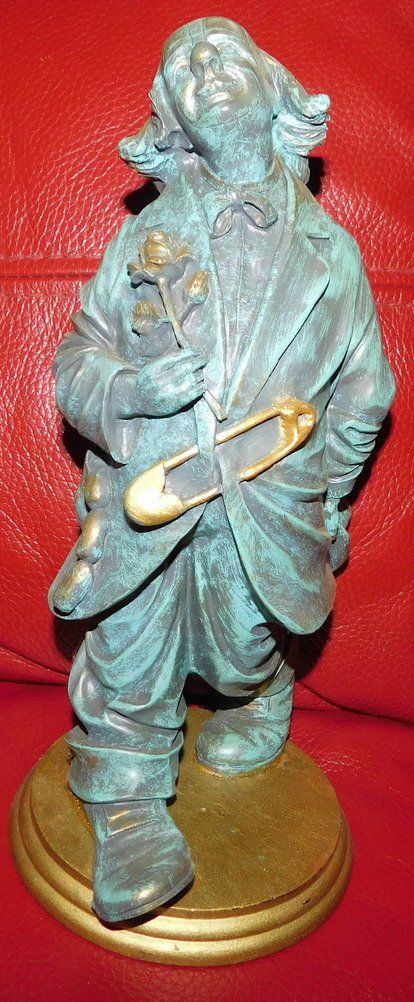 Statuette: Clown von Sonja, H 28 cm – Usato da Villnachern venduto da Schnugelchen